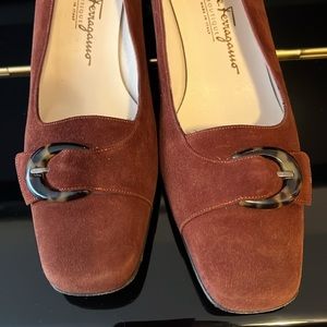 Salvatore Ferragamo Brown Suede shoes